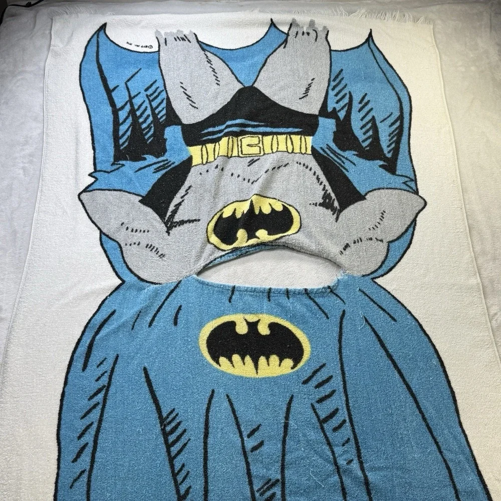 Vintage 1975 Batman Poncho Beach Towel NPP 31x52 Made in USA